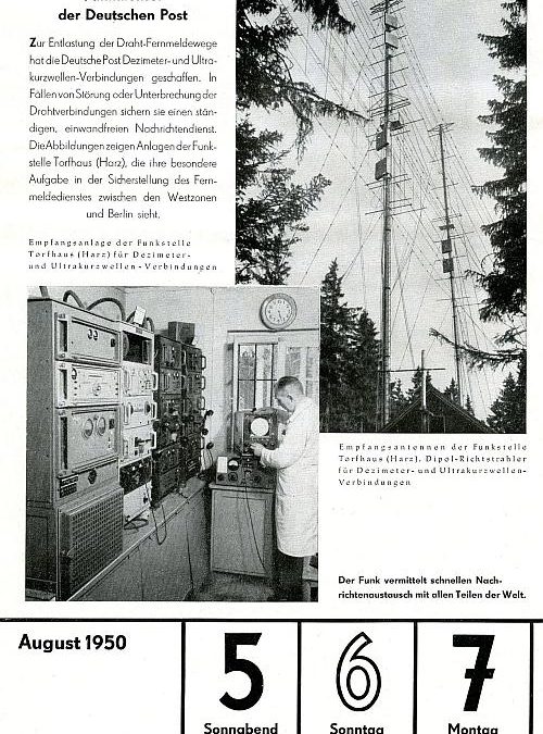 5. August 1950 – „Funkdienste der Deutschen Post“