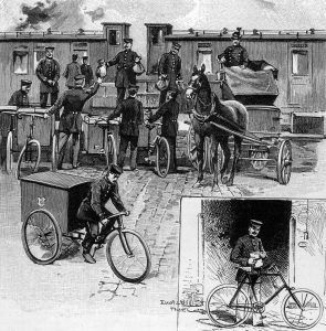 Das-FAhrrad-im-Postdienst-nach-einer-Zeichnung-1897