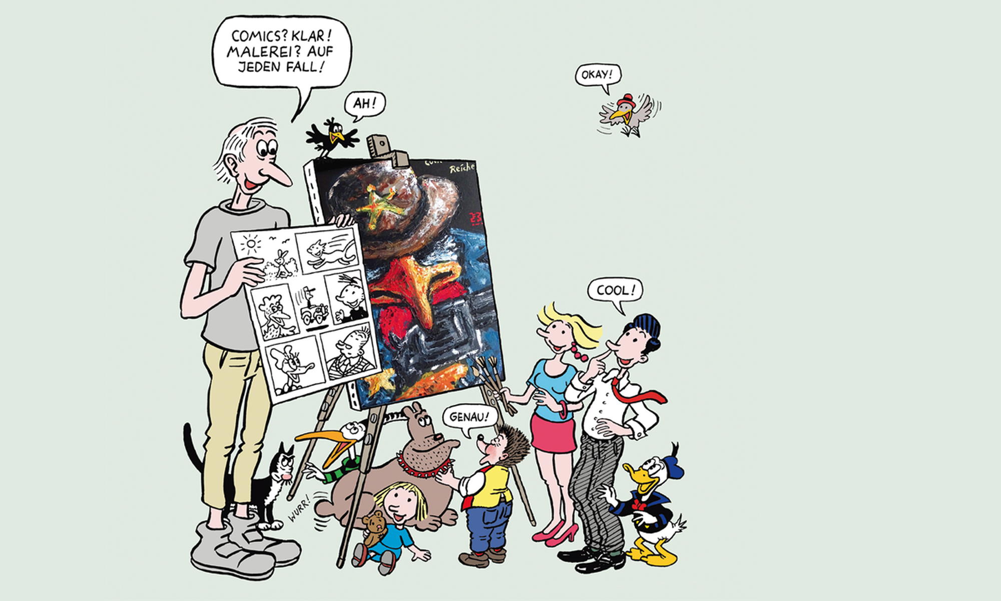 Gesprächsabend | Zeitungscomics, mit Michael Kompa und Volker Reiche