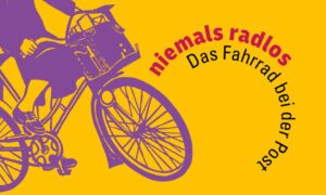 Key-Visual zur Ausstellung niemals radlos